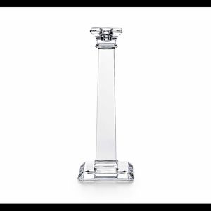 Set of 2 Crystal Tiffany & Co. Candlestick Holders